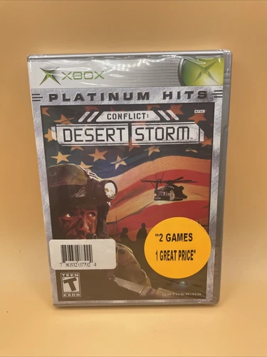 Conflict: Desert Storm (Microsoft Xbox, 2002) New/Sealed Good Seal Platinum Hits