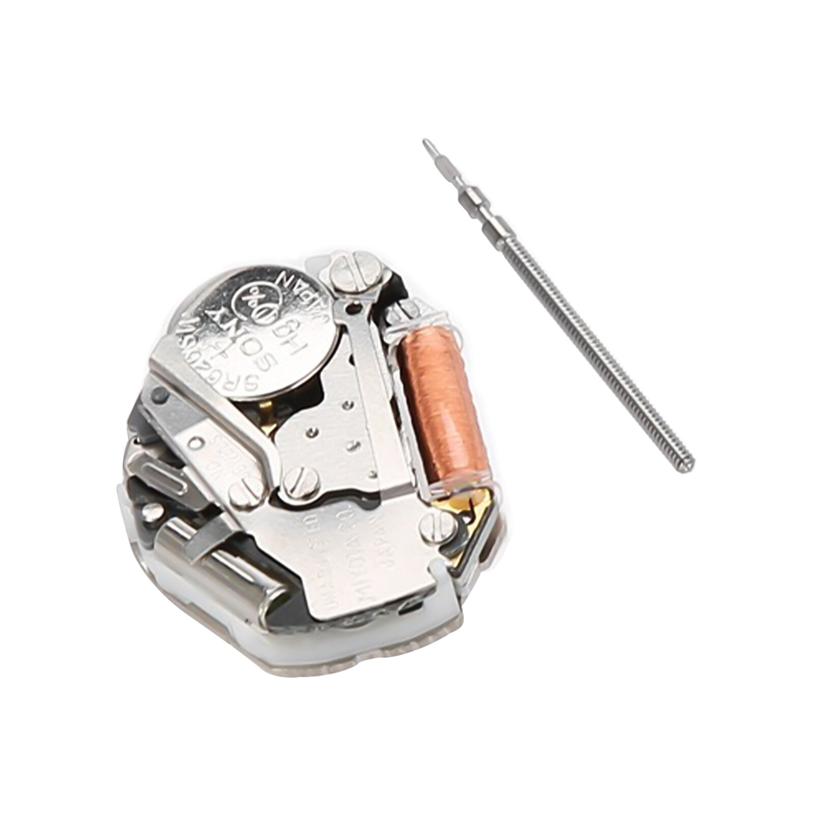 Miyota 2035 Quartz Metal Watch Movement Replacement with Battery