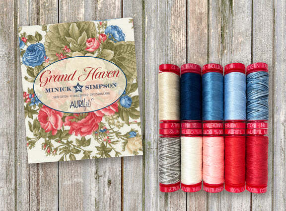 Aurifil Thread 10 SMALL SPOOLS COTTON 12wt Grand Haven Designer ...
