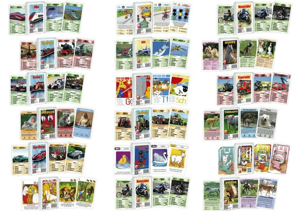 Quartett Kartenspiel von ASS / NSV - Kartenset, Tiere, Oldtimer, Fahrzeuge uvm - Bild 2 von 3