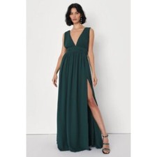 Lulu's Heavenly Hues Forest Green Maxi Dress