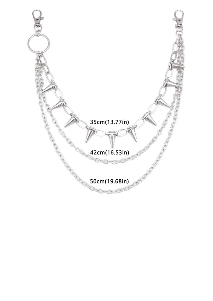 CADENAS SWAGGER para jeans pantalón punk correa metal pesado cartera cadenas motociclista Foto 4 de 4