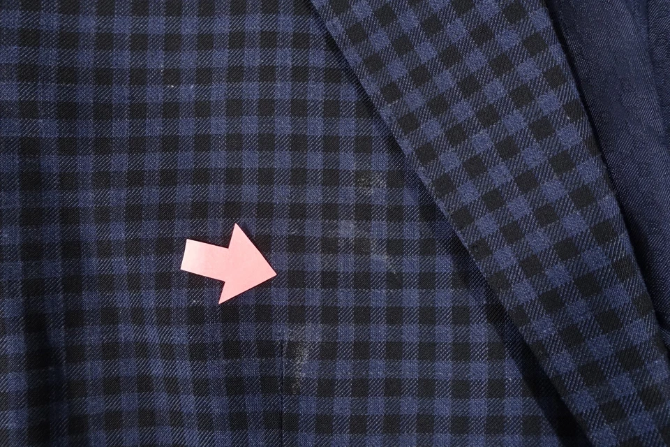 CHAQUETA ABRIGO DEPORTIVO BLAZER 100% LANA A CUADROS NEGRO AZUL HUGO BOSS JEWELS5 SEMINUEVA Foto 3 de 4