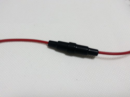 Portafusibile per 6x 30mm Vetro Fusibile In Linea Vite in Involucro 20awg Cablaggio 1-2-5-10 - Foto 1 di 6