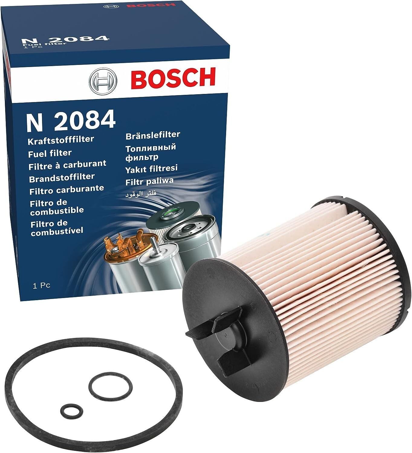 F026402084 Bosch Fuel Filter Set New Quality For Audi A2 1.4 TDi 8Z (2000-2005)