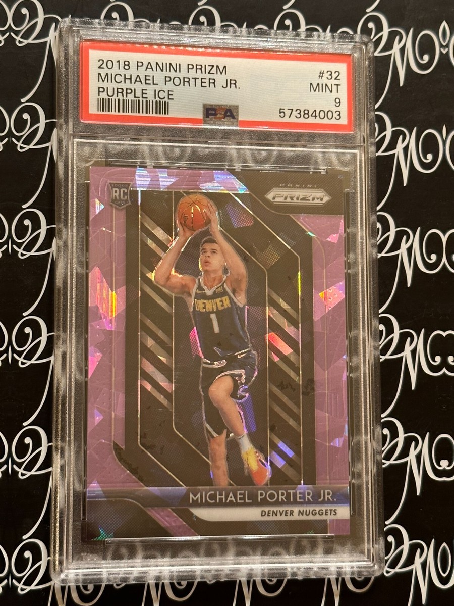 2018-19 Panini Prizm Michael Porter Jr Purple Ice Rookie RC