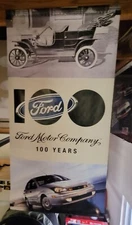 Original Ford Motor Company 100 Years Vinyl Banner Flag Double-Sided 30"x60"