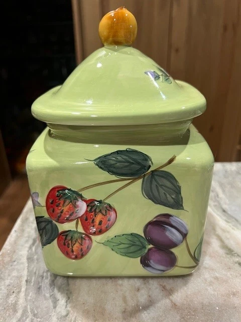 Bote de cerámica Gibson Claire Murray Lifestyles HOME Fruit n' Berries 7" X 5" Foto 2 de 4