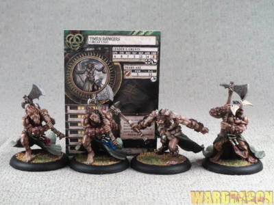 40mm Hordes WDS painted Circle Orboros Tharn Ravager Unit yy65 