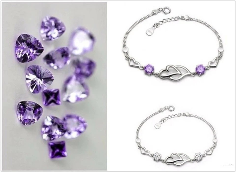 Damen Armband Geschenk 925 Silber Zirkonia Geschenk für Frauen Arm Band Herz - Bild 2 von 4