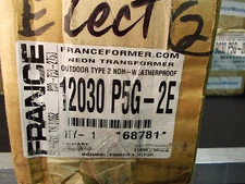 FRANCE electric Sign Repair PART 12030 P5G-2E OUTDOOR TYPE2 Neon Transformer NIB