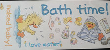 SUZY'S ZOO BATH TIME SCRAPBOOKING BORDER STICKERS 9848