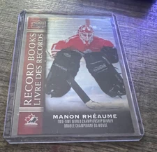 2023 UD Tim Hortons Legends Manon Rheaume #14 Record Books! CANADA