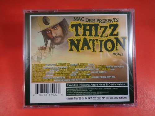 Thizz Nation 1 (NEW-Opened CD) Mac Dre, J-Diggs, Mac Mall, Dubee, Husalah, Vital - Picture 3 of 9