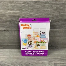 Antsy Pants Color Your Own Market Food 18 Color in Boxes 8 Markers Creativity
