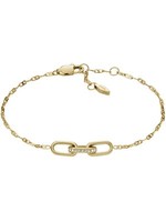 Fossil JF04525710 Damen Armband Edelstahl Weiß 19 Cm