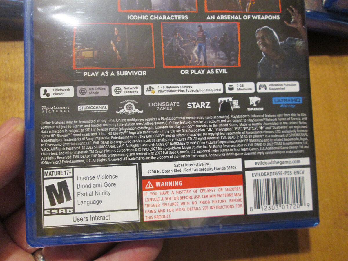 Evil Dead: The Game (PS5, 2022) 812303017209