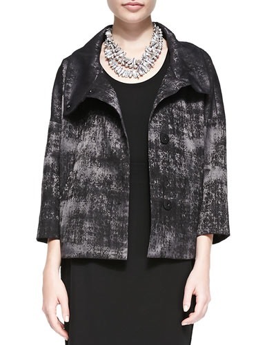 PL NWT Eileen Fisher Charcoal Grandeur 