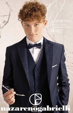 ABITO COMPLETO VESTITO CERIMONIA ELEGANTE PAGGETTO NAZARENO GABRIELLI  NG7228