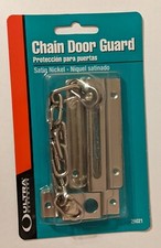 Satin Nickel Chain Door Guard Protection Ultra Hardware Lock Bolt