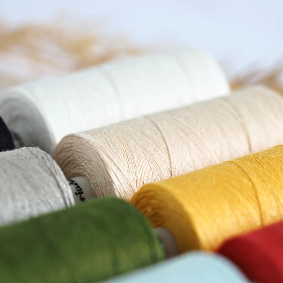 Linen natural thread 500m spool 100% linen colours - Image 4 of 4