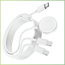 3 in 1 USB-C Magnetic Charging Cable For Apple Watch Charger iPhone iWatch Cable