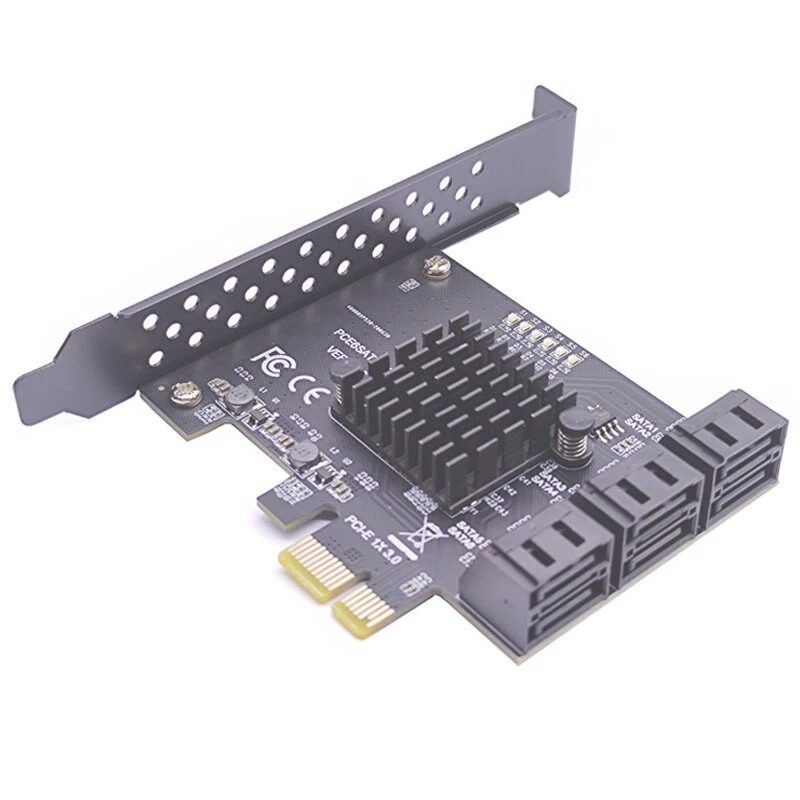 PCI E3.0 to 6ports SATA 3.0 6Gbps PCI Express x1 Expansion Card