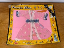 Vintage 1970s Boxed Faerie Glen Outfit Dress, Sindy Fashion Doll pink