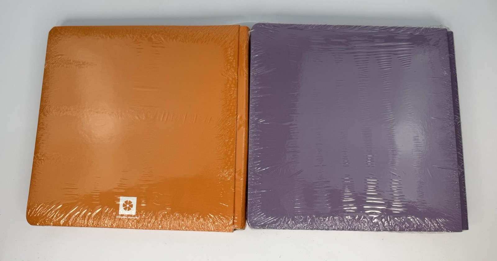 Creative Memories 12" x 12 Lavender & Orange Flex-Hinge Scrapbook Photo Album X2