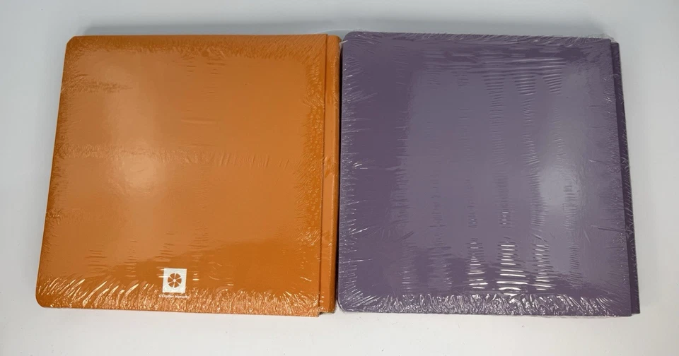Álbum de fotos Creative Memories 12" x 12 lavanda y naranja con bisagra flexible X2 Foto 2 de 4