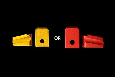(2 PACK) (GOLD OR RED) Fits Magpul PMAG 17 GL9 G17 +2 Baseplate Grip Extension