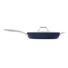 Calphalon 12" Premier Ceramic Frying Pan with Cover Midnight: Nonstick