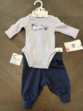 New Nike Sports Baby Boy Newborn 2 Piece Outfit Thermal Bodysuit Pants