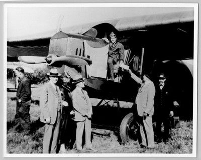 Photo c1925 Fokker F-3 Monoplane First Commercial Flight Fairbanks - Nome Alaska