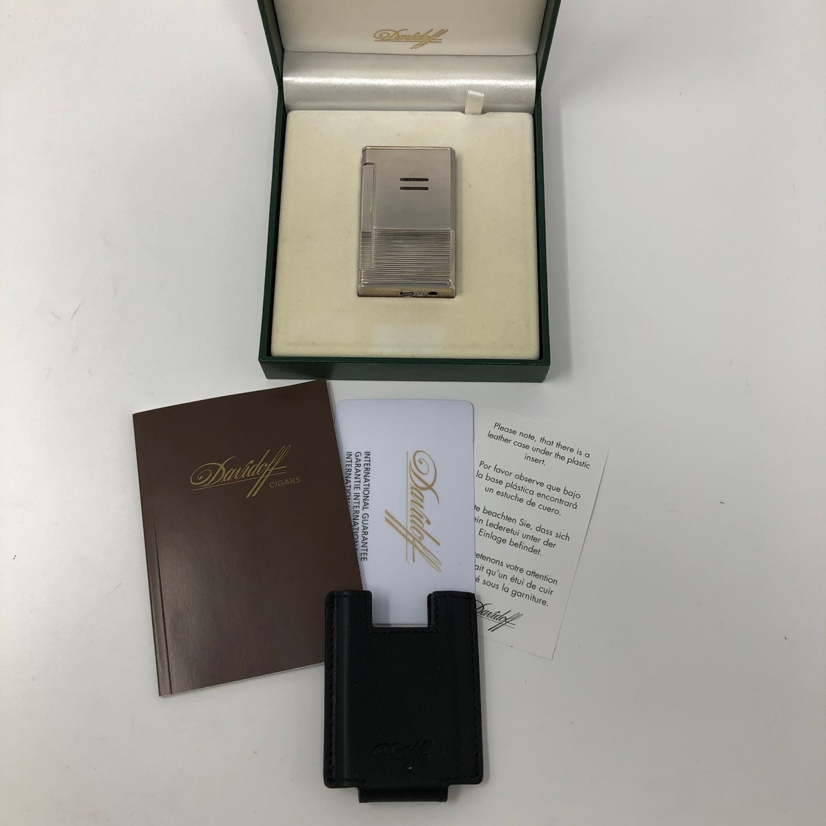 AUTHENTIC NOS Davidoff S.T Dupont Palladium Cigar Lighter Jetflame