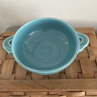 Vintage Fiesta Cream Soup Bowl - TURQUOISE