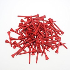 Crestgolf Professional 2 1/8" Deluxe Wood Golf Tees 100pcs Red