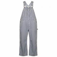Big Mac Square Bak Overalls Hickory Striped Union Made USA Men Small Sanforized
