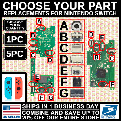 Connector for Nintendo Switch Joy-Con Motherboard FPC Socket Host Port Repair