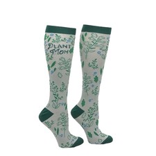 Plant Mom Funny Gardening Compression Socks for Women Unisex Size