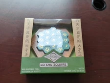 True Genius  Brain Teaser Wooden Puzzle Lo Shu Square 5 Star Difficulty Toy NIB 