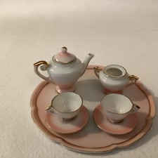 Vintage 8 pc Tea Set Doll House Miniatures Occupied Japan 1945-1952