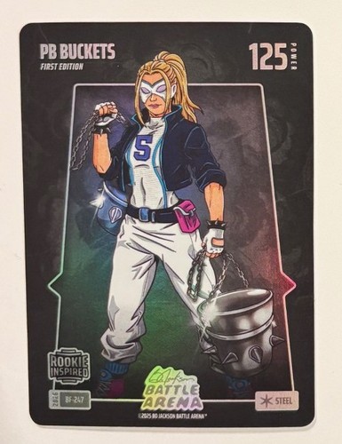 2026 Bo Jackson Battle Arena #BF-247 PB Buckets Steel Battle Foil Rookie Inspire