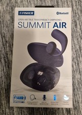 Auricolari Bluetooth Fisher Summit Air Open-Air True Transparency nuovi con scatola