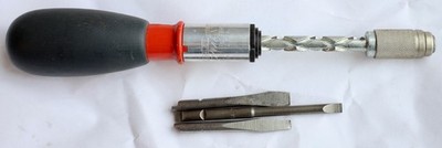 Stanley Handyman ''YANKEE'' No. 133H Spiral Ratchet Screw Driver + 3 Bits / MTT