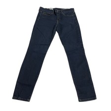 Gap 1969 Womens Jeans Size 28 Legging Jean Mid Rise Dark Wash Zip Fly Blue Denim