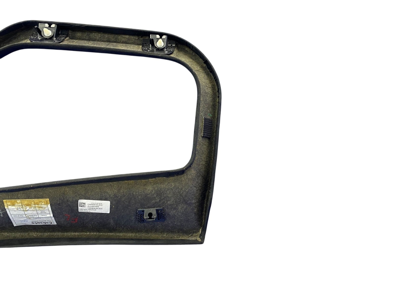 2018-2023 MCLAREN 720S FRONT LEFT UPPER HEADLINER HEAD LINER TRIM COVER PANEL