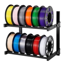 VEVOR Wall Mount Printer Filament Storage Rack 2-Tier Filament Spool Holder Rack
