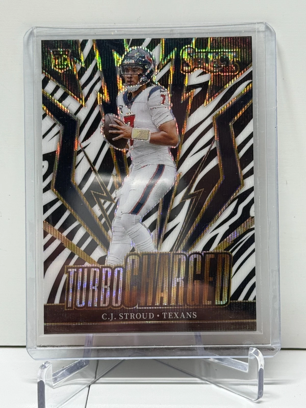 CJ Stroud Panini Select Turbocharged #TURCST Zebra