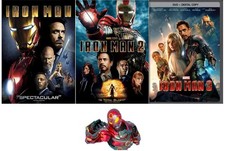Marvels Iron Man One 1 Two 2 Three 3 Complete 3 Dvd Movie Set Iron Man Decal